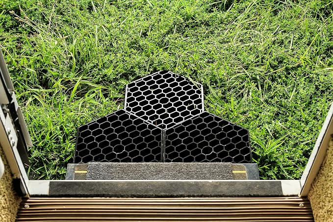 Camco RV Travel FastPath Portable Stepping Blocks | Ideal for Providing a Sturdy, Solid Stepping Surface in Muddy Areas | Stackable | Charcoal, 10-Pack (44530)