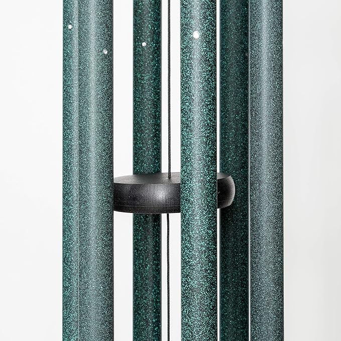 Corinthian Bells 30 Inch Green Wind Chimes for Outside, Outdoor Garden Wind Chime with Relaxing Sound, Made in USA