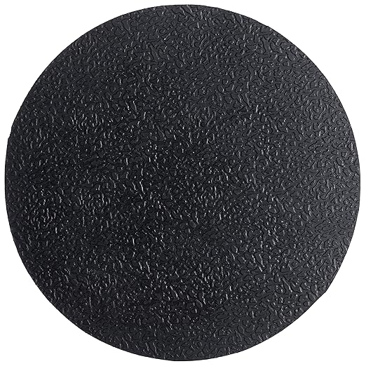 HF by LT Rubber Sunflower Garden Stepping Stone, 11-3/4 Inches, Black, Round, Set of 3