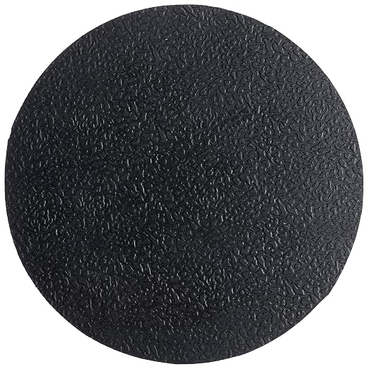HF by LT Rubber Victorian Garden Stepping Stone, 11-3/4 inches, Black, Set of 3