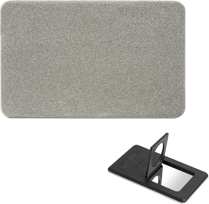 SHARPAL 113N Credit Card-Sized Diamond Sharpening Stone, Coarse 325 Grit Pocket Knife & Tool Sharpener, Portable and Convenient for On-the-Go Use Fathers Day Gift