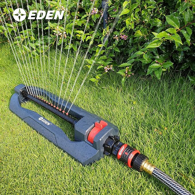 Eden 95210 Premium Garden Hose Quick Connect Set | 5-Piece Snap & Lock Fittings with Water Stop & Secure Twist-Lock Design
